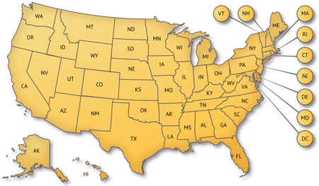 Clickable US Map